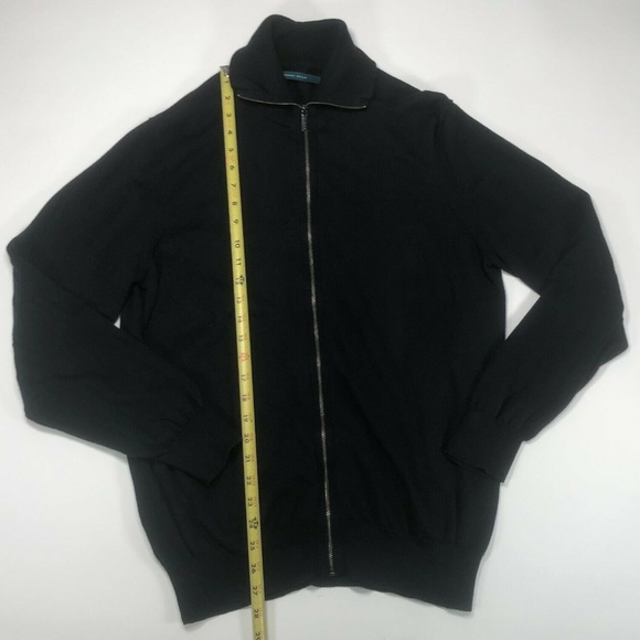 Perry Ellis Mens Navy Blue Zip Up Sweater Jacket - Picture 4 of 5